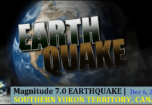 M7.0 Earthquake – SOUTHERN YUKON TERRITORY, CANADA | Dec 6, 2025
