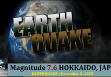 M7.6 Earthquake – Hokkaido, Japan | Dec 8, 2025